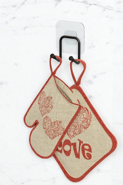 Selbstklebender Doppelhaken-Kleiderbügel