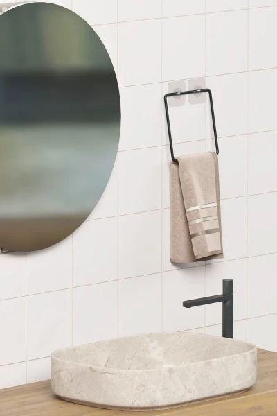 Klebender Mini Quadratischer Handtuchhalter