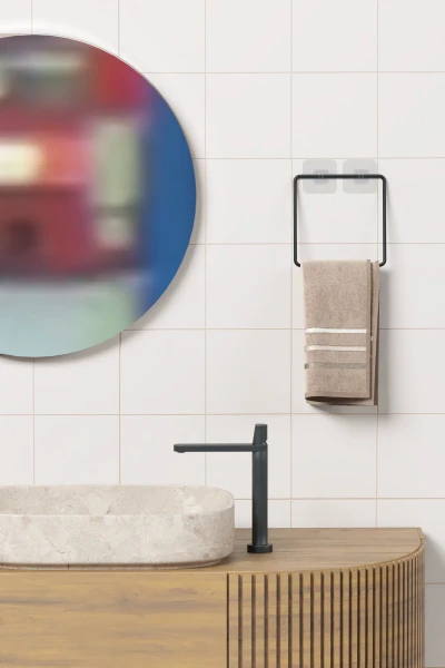 Klebender Mini Quadratischer Handtuchhalter