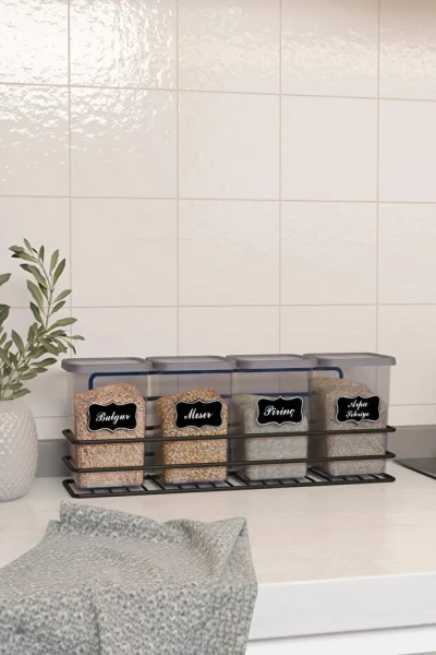 Yapışkanlı 1200 Ml Saklama Kabı