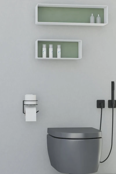 حامل ورق تواليت دائري ذاتي اللصق مع مخزون