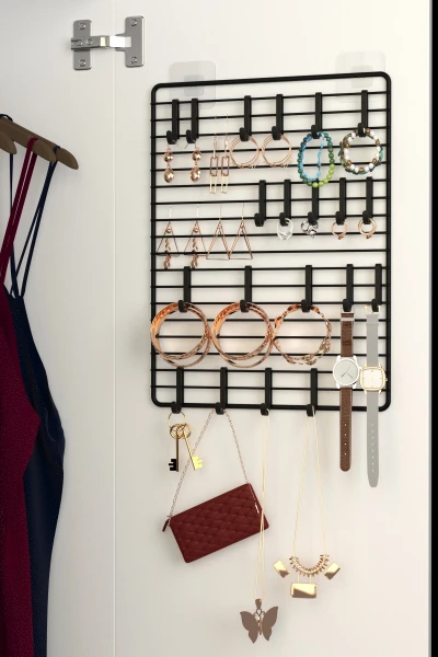 Hooked Jewelry Organizer