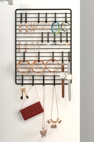 Hooked Jewelry Organizer