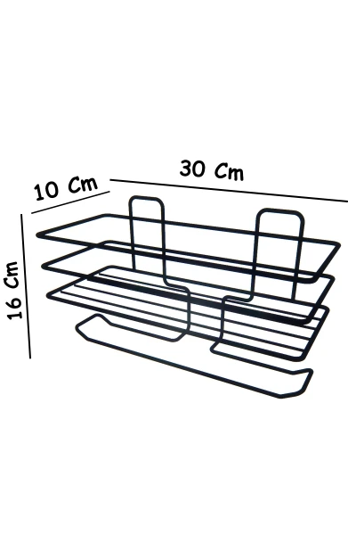 Self-Adhesive Double Toilet Paper Holder
