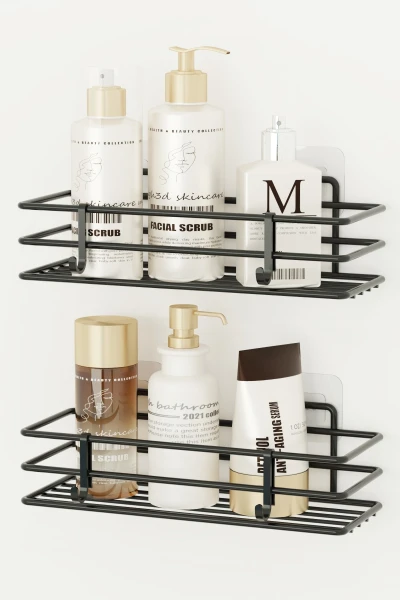 2 Adet 30x10 Banyo Rafı Düz