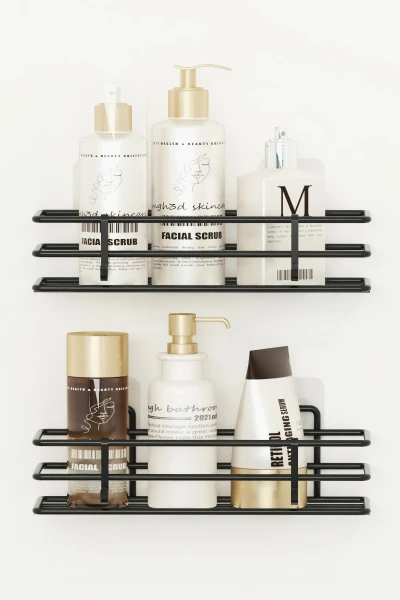 2 Adet 30x10 Banyo Rafı Düz