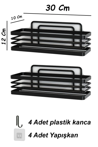 Lama 30x10 banyo rafı