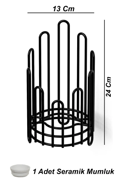 Kral Tacı Oval Mumluk