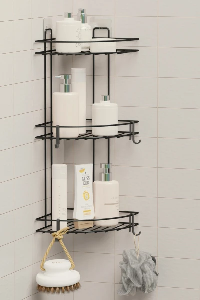 3 Katlı Banyo Köşelik