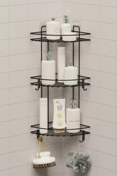 3 Katlı Banyo Köşelik