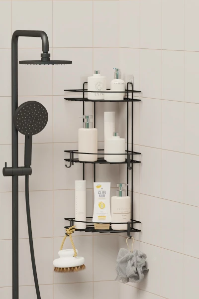 3 Katlı Banyo Köşelik