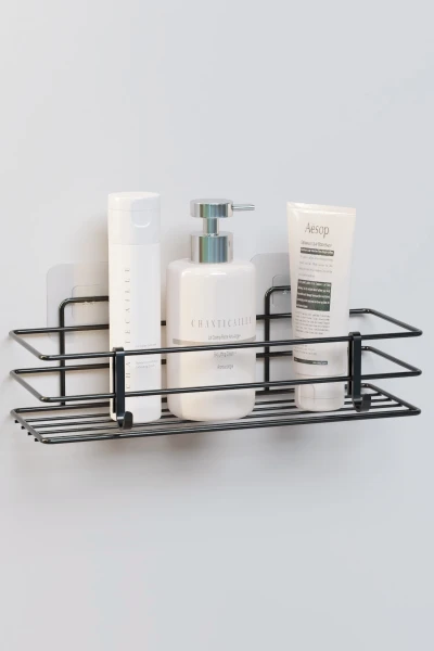 Yapışkanlı Tek Katlı Banyo Rafı