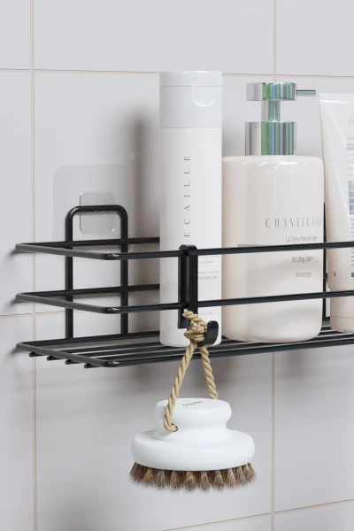 Клейкая полка для ванной одноярусная