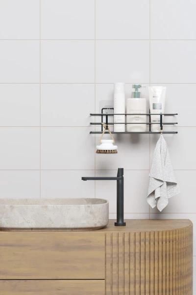 Клейкая полка для ванной одноярусная