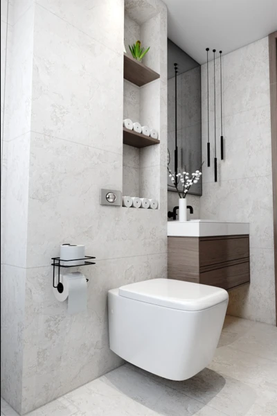 Yapışkanlı  Yedekli Kare Tuvalet Kağıtlığı