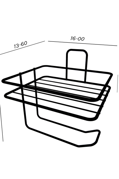 Yapışkanlı  Yedekli Kare Tuvalet Kağıtlığı
