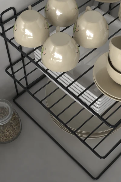 Büyük Boy 3 Katlı Tabaklık