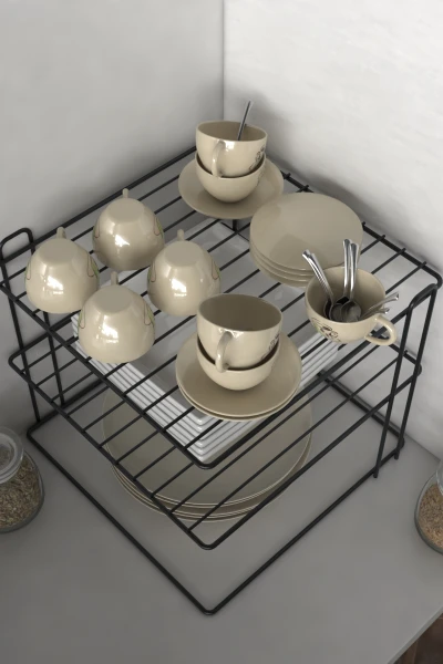 Büyük Boy 3 Katlı Tabaklık