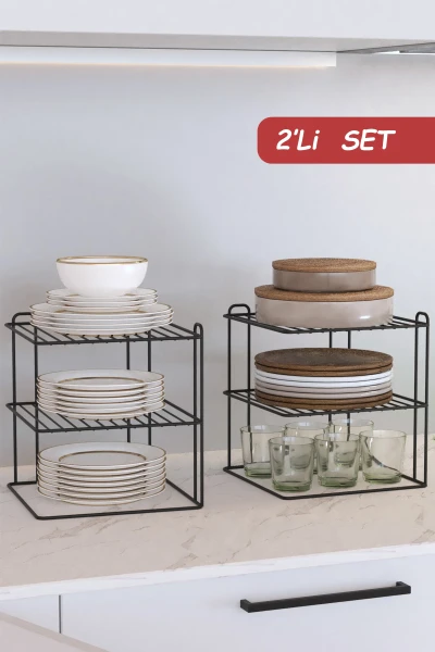 3-stöckiger Schrank-Organizer