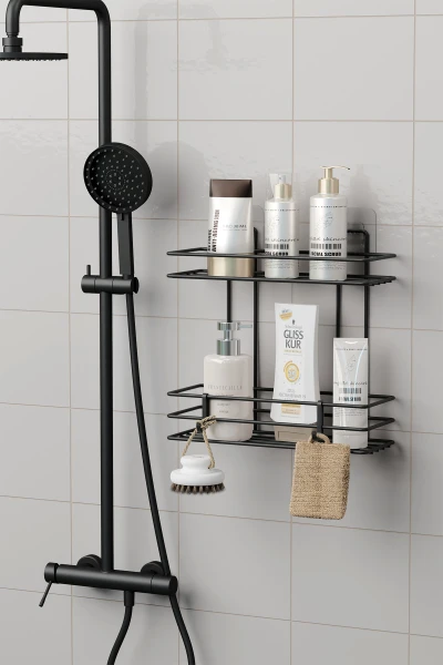 Self-Adhesive 2-Tier Bathroom Shelf