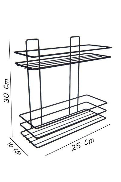 Self-Adhesive 2-Tier Bathroom Shelf