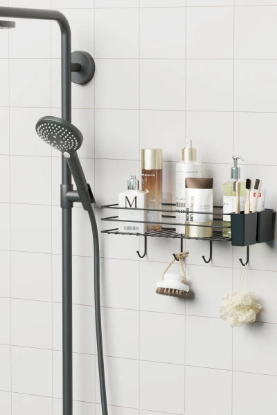 Самоклеящаяся Подвесная Полка для Ванной Комнаты