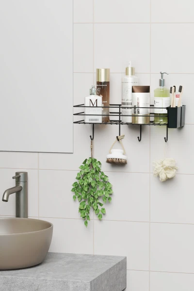 Самоклеящаяся Подвесная Полка для Ванной Комнаты