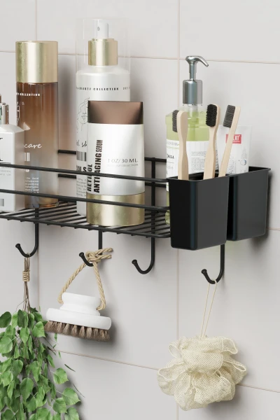 Самоклеящаяся Подвесная Полка для Ванной Комнаты