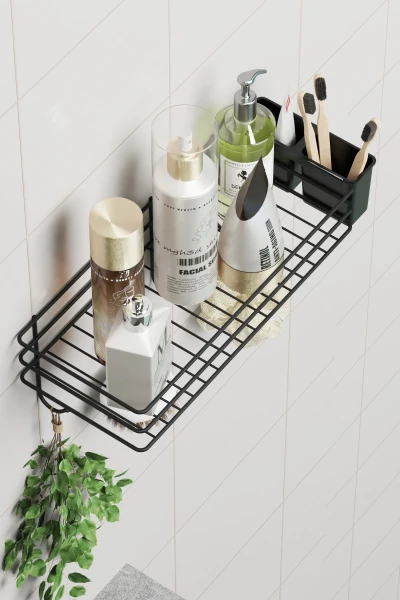 Самоклеящаяся Подвесная Полка для Ванной Комнаты