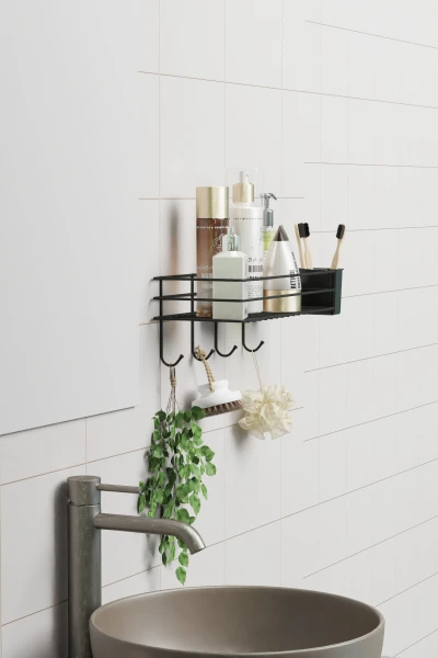 Самоклеящаяся Подвесная Полка для Ванной Комнаты