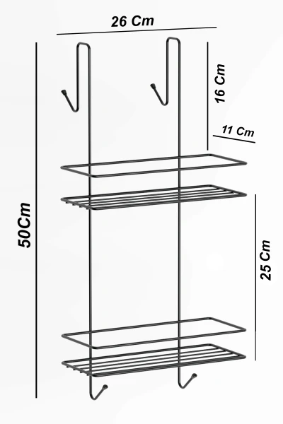 Askılı Banyo Rafı